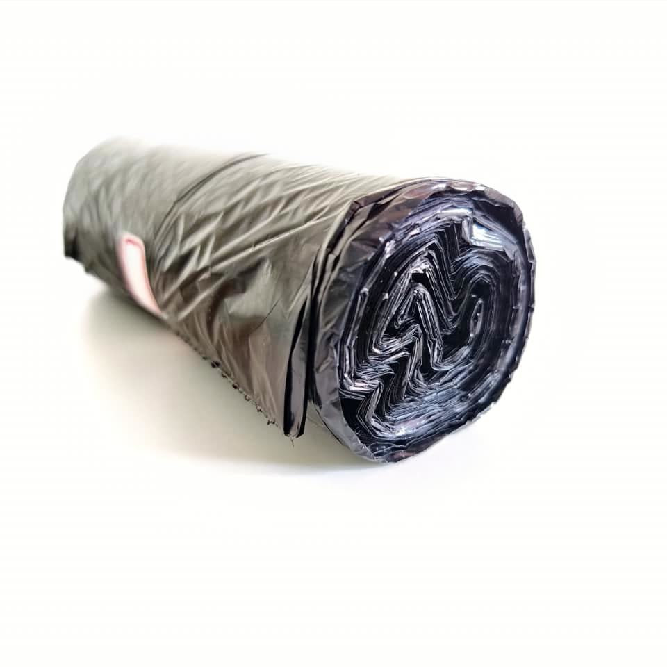 Bio Medical Waste Collection Garbage Bags | Small | 180 Count | 30 Bags X 6 Rolls | 17 X 19 Inches | For Dry & Wet Waste | Black