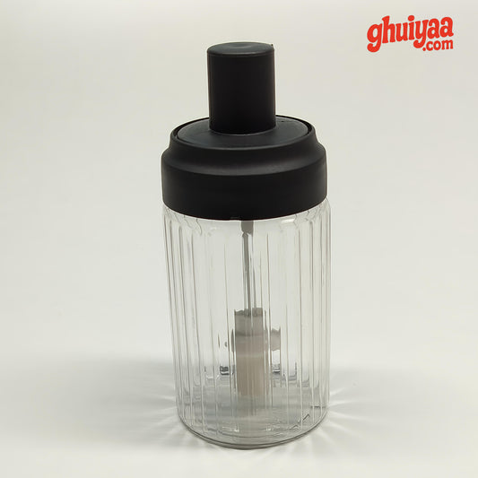 Premium 2-in-1 Oil Dispenser Bottle with Integrated Silicone Oil Brush (350 ml)