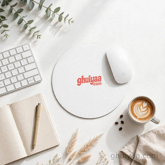 DIWALI SPECIAL - Apna Desk Sajao: Ghuiyaa.com ka Premium Round Mouse Pad Sirf Rs. 299 Mein