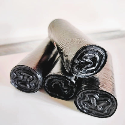 Bio Medical Waste Collection Garbage Bags | Small | 180 Count | 30 Bags X 6 Rolls | 17 X 19 Inches | For Dry & Wet Waste | Black