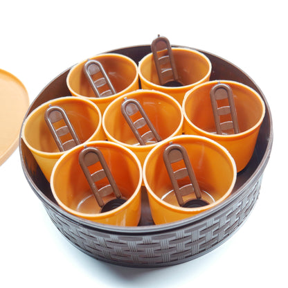 Round Masala Box, 7 Cups & Spoons, Dry Fruit Masala Box