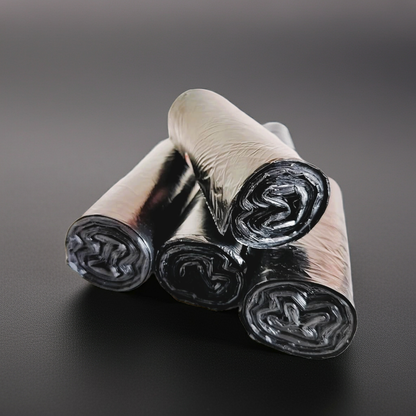 Bio Medical Waste Collection Garbage Bags | Small | 180 Count | 30 Bags X 6 Rolls | 17 X 19 Inches | For Dry & Wet Waste | Black