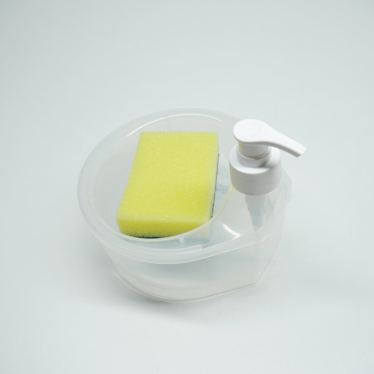 2 in 1 Soap Dispenser, Double Layer Soap Dispenser, Soap Dispenser with Sponge Holder: 1 Unit
