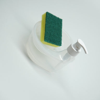 2 in 1 Soap Dispenser, Double Layer Soap Dispenser, Soap Dispenser with Sponge Holder: 1 Unit
