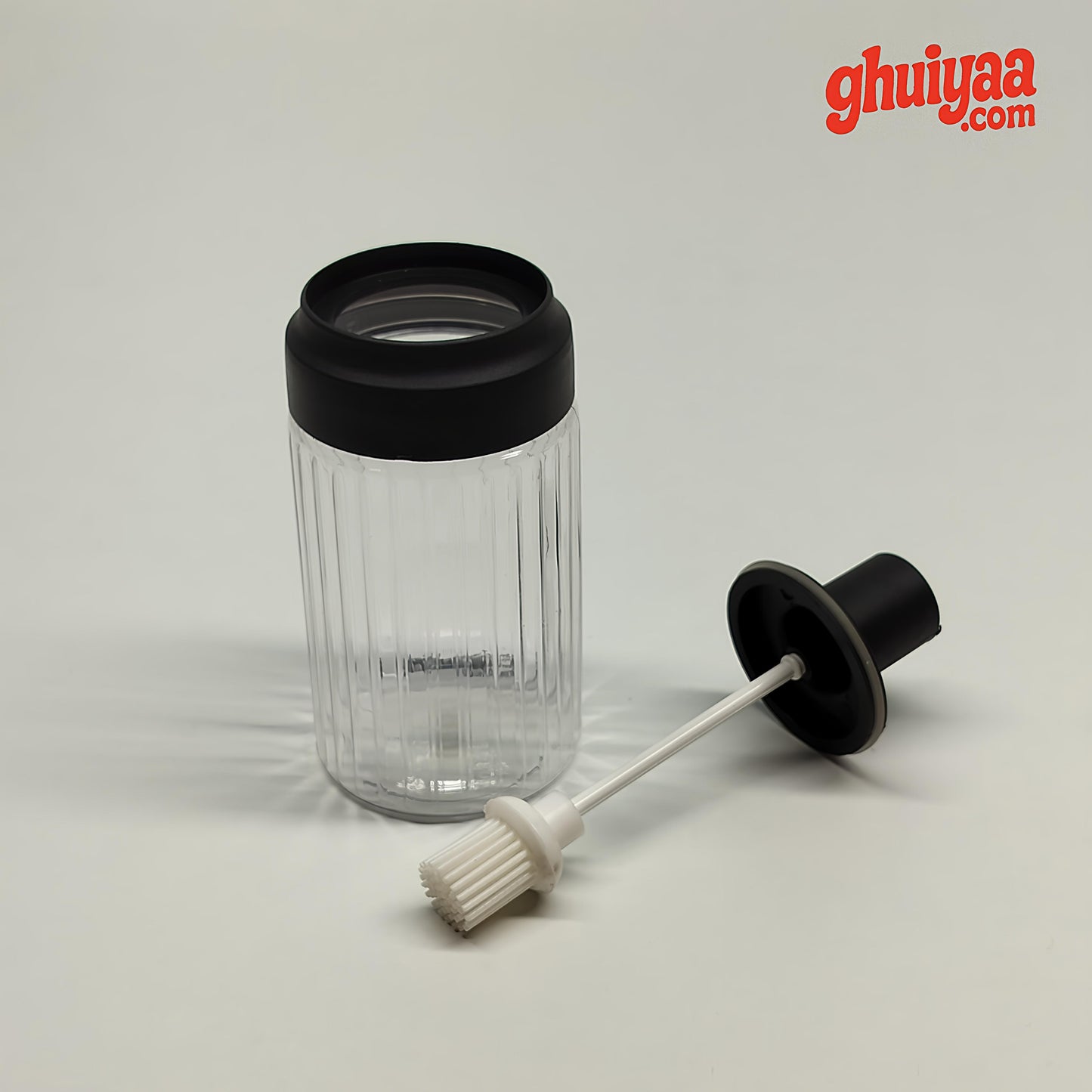 Premium 2-in-1 Oil Dispenser Bottle with Integrated Silicone Oil Brush (350 ml)