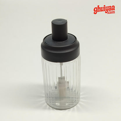 Premium 2-in-1 Oil Dispenser Bottle with Integrated Silicone Oil Brush (350 ml)